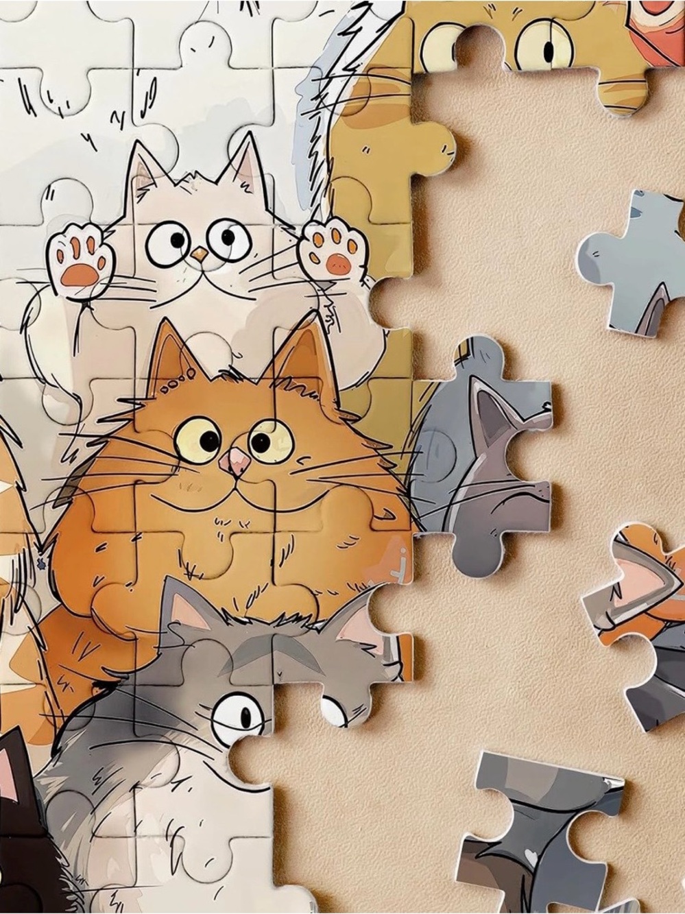 Colorful Cat Crew Puzzle - Multicolored - Picture 6 of 8
